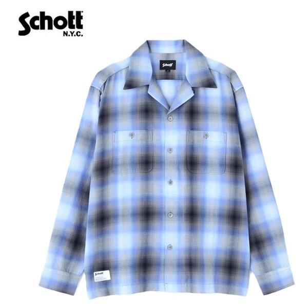 楽天市場】SCHOTT（柄チェック）（カジュアルシャツ｜トップス