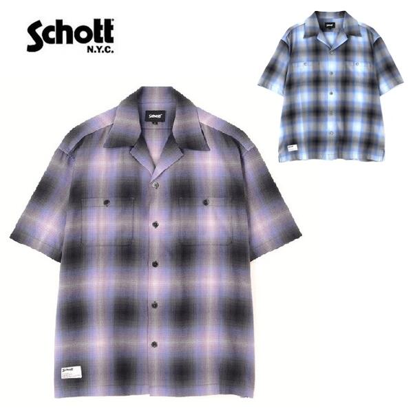 楽天市場】SCHOTT（柄チェック）（カジュアルシャツ｜トップス