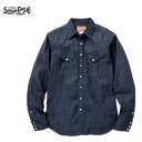 SUGAR CANE デニムウエスタンシャツ(日本製)BLUE DENIM L/S WESTERN SHIRT SC28190（シュガーケーン)MADE IN JAPAN その1