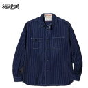 SUGAR CANE FICTION ROMANCE ウォバッシュストライプワークシャツMADE IN JAPAN 8.5oz. WABASH STRIPE WORK SHIRT SC25551A（シュガーケーンフィクションロマンス）(日本製)