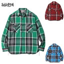 セールSUGAR CANE FICTION ROMANCE ツイルチェックワークシャツ(日本製)ネルシャツTWILL CHECK WORK SHIRTS SC29157（シュガーケーンフィクションロマンス)MADE IN JAPAN