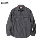 SUGAR CANE ubNVu[[NVc({)BLACK CHAMBRAY WORK SHIRT SC29159iVK[P[)MADE IN JAPAN{