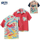 セールSUNSURFスペシャルエディション「SURF RIDER」アロハシャツ(OPEN SHIRT)SPECIAL EDITION SS39064 WALTAH CLARKE'S（サンサーフ）MADE IN JAPAN