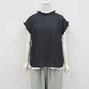 yarra INDIAタックフリル2WAYノースリブラウス1523-262ヤラ