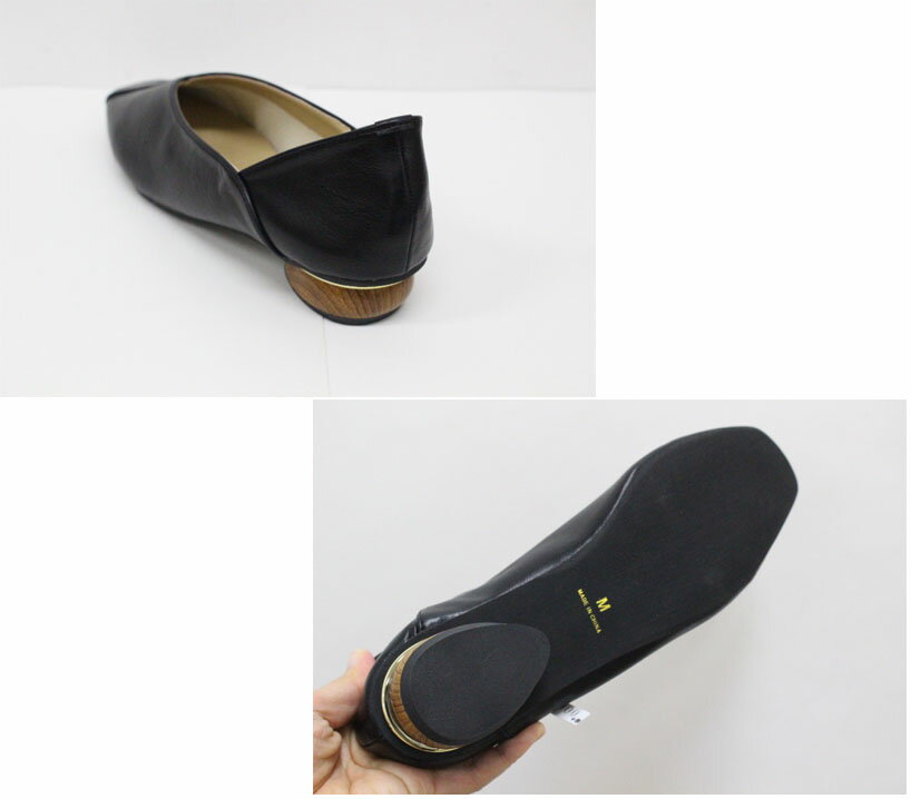 ●minia【ミニア】　ブロックウッドヒール　切り替え　パンプス　ローヒール　ファッジ　リンネル　雑誌掲載　スクエアトゥ　パイソン　柄 9058