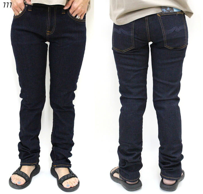 ●NUDIE　jeans　　　TUBE　KELLY　normal　waist　slim　straight　leg　Rinsed　Strikey　スキニーデニム　ジーンズ　31161-1224　33161-1074