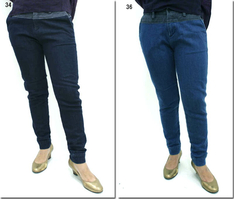 ●antgauge　【アントゲージ】　色焼け有　　インディゴニットパンツ　C1099