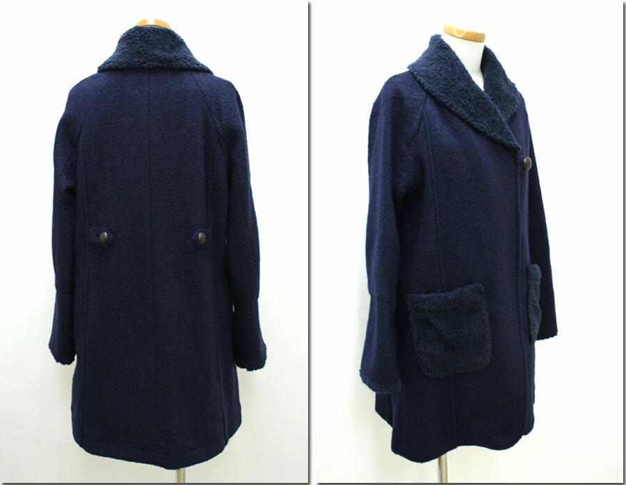 ●ZAMPA　【ザンパ】　ボア使いショールカラーコート　Z22477