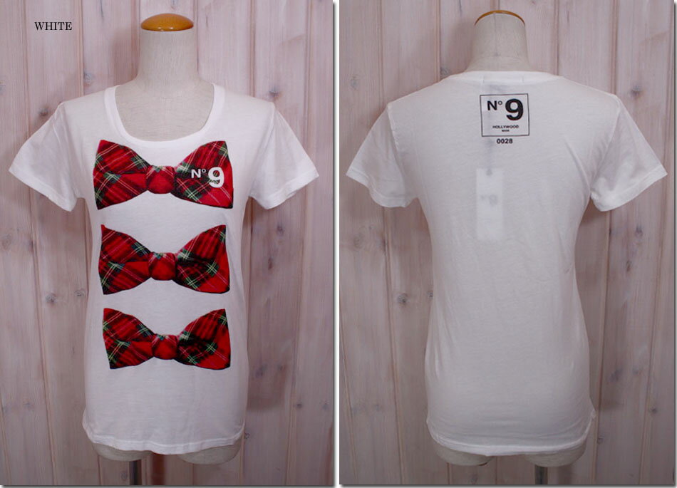 Rakuten - ●HOLLYWOOD　　MADE　【ハリウッドメイド】　MISS　TARTAN　RIBBON　半袖Tシャツ　W11119RT