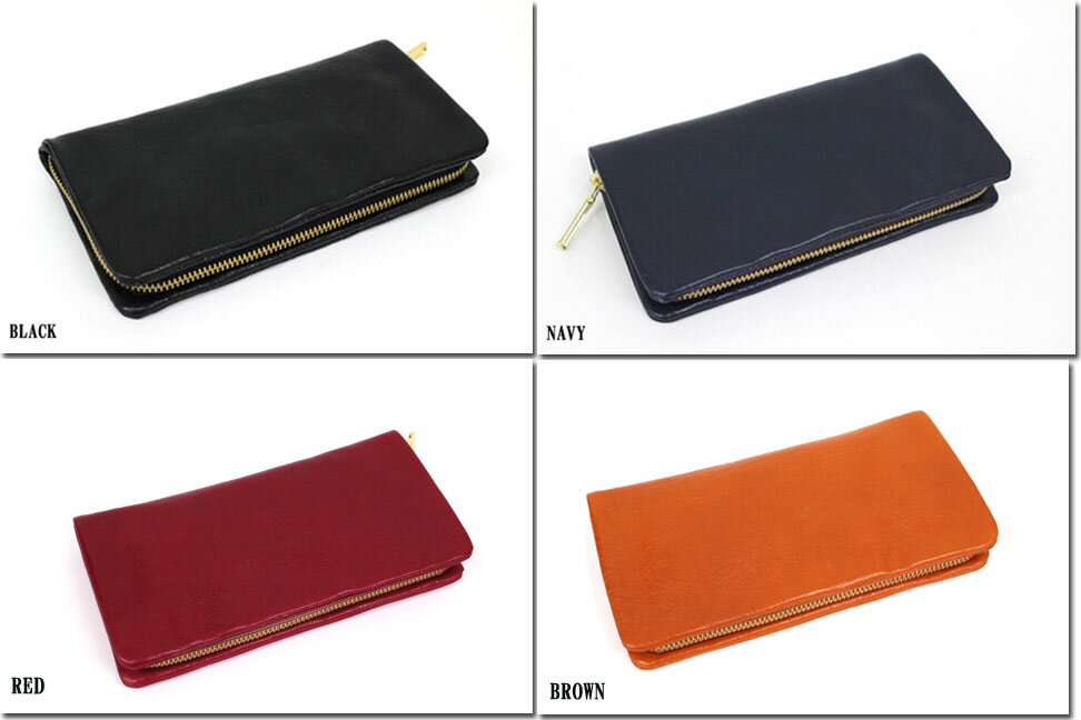 ●Hawk Company 【ホークカンパニー】ソフトイタリアンレザー ラウンドジッパー ウォレット 長財布 7232/7251