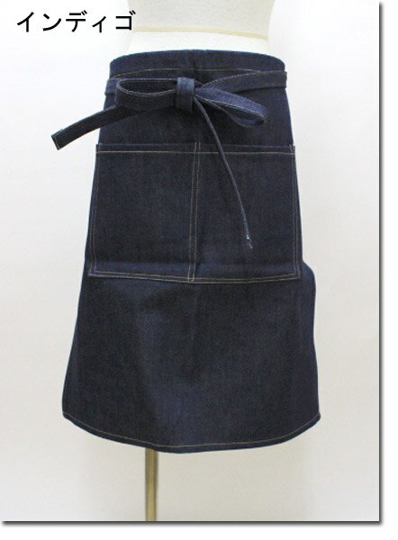 乐天商城 - ●Handmade【ハンドメイド】　手作り　デニムエプロン　日本製