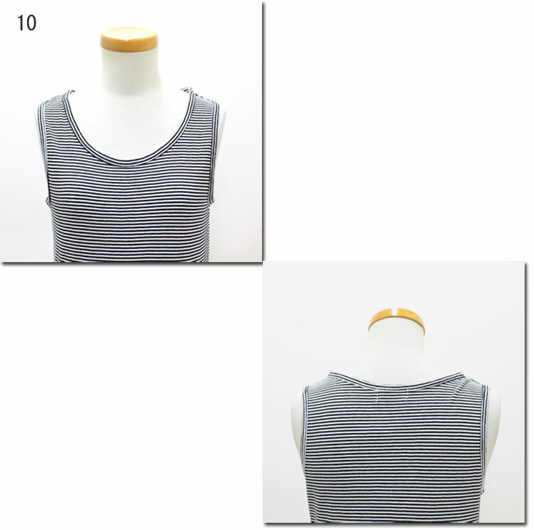 ●RINEN　　【リネン】　40/1オーガニック天竺ボーダータンクトップ　16065