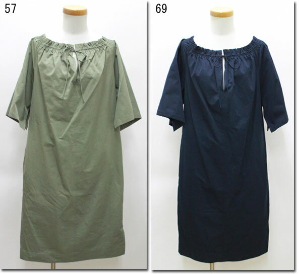 ●MACPHEE　【マカフィー】　ツイルシャーリングワンピース　12-06-71-06202-HN