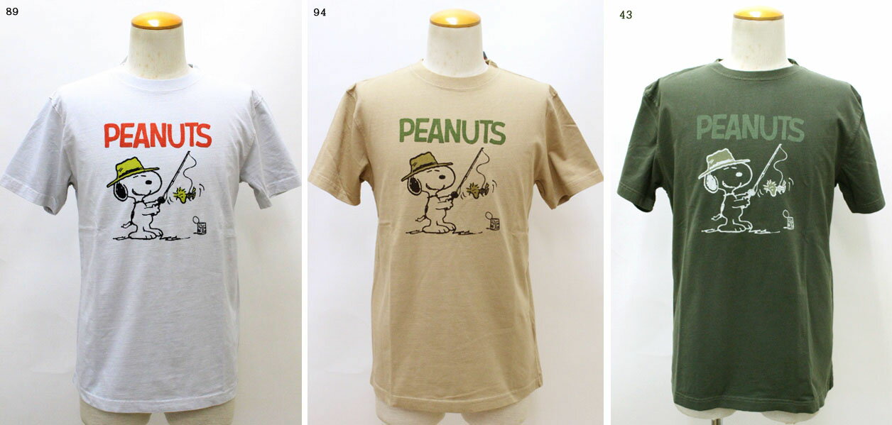 ●LUMBER　【ランバー】　プリントTシャツ　釣り　フィッシング　ウッドストック　スヌーピー　コラボ　T-SHIRTS SNOOPY 　半袖　ユニセックス　男女兼用　221607