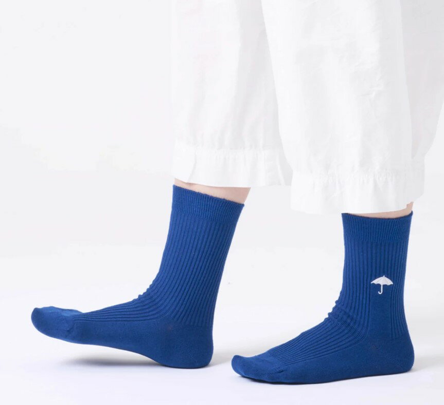 ●Hoffmann　【ホフマン】　オーガニックコットン　雨リブ　傘　靴下　ソックス　9-...