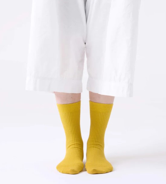 ●Hoffmann　【ホフマン】　オーガニックコットン　雨リブ　傘　靴下　ソックス　9-...
