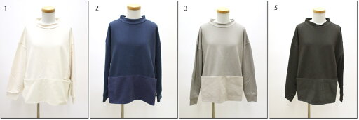 ●nachukara 【ナチュカラ】 裏毛×コーデュロイ ドッキングプルオーバー nk538073 ●nachukara 【ナチュカラ】 裏毛×コーデュロイ ドッキングプルオーバー nk538073