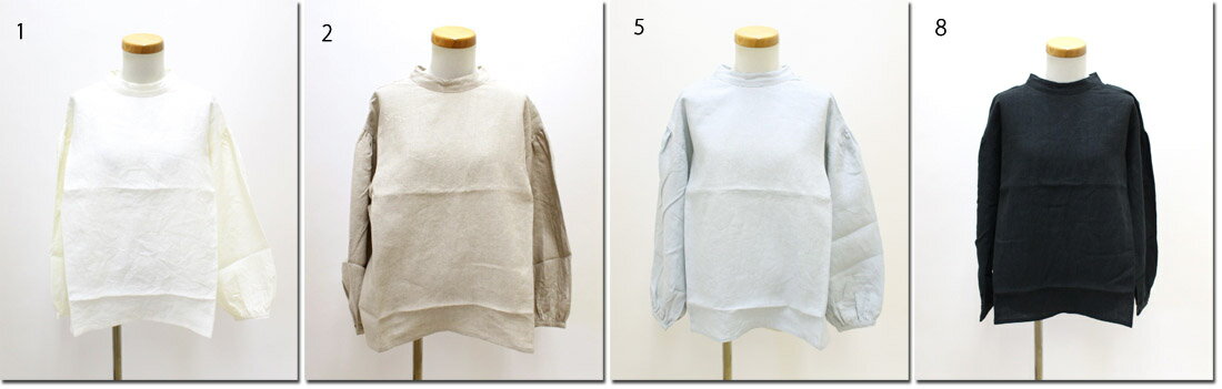 ●nachukara　【ナチュカラ】　フレンチリネン×ローンバックギャザープルオーバー　nk145204