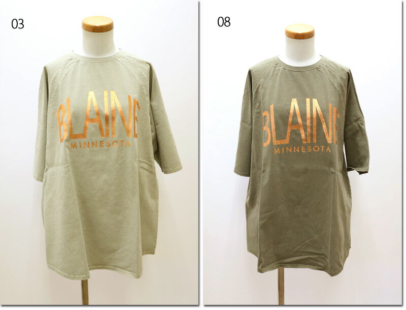 Rakuten - ●ZAMPA　【ザンパ】　空紡糸　ラグラン箔ロゴチュニックT　35-0607