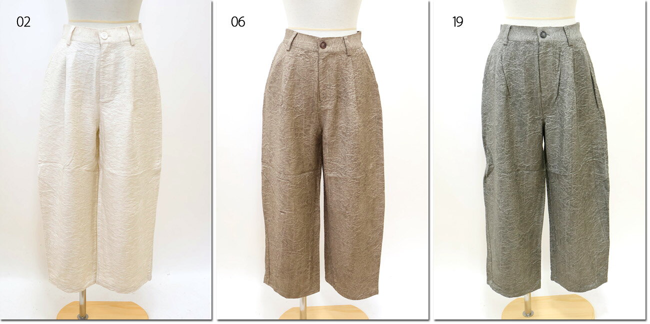 ●ZAMPA【ザンパ】　ジャガードダーツ入りパンツ　24-0158