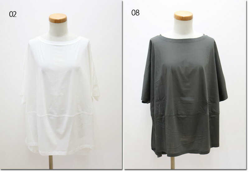 Rakuten - ●ZAMPA　【ザンパ】　80/-天竺　ボートネック3Dプルオーバー　25-0585