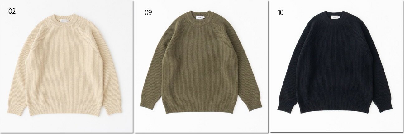 ●RINEN 【リネン】 2/14ウールアゼ編み クルーネック R17683