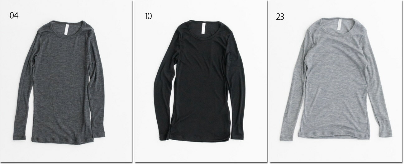 ●prit 【プリット】 1/60ウールリブ クルーネック P90631