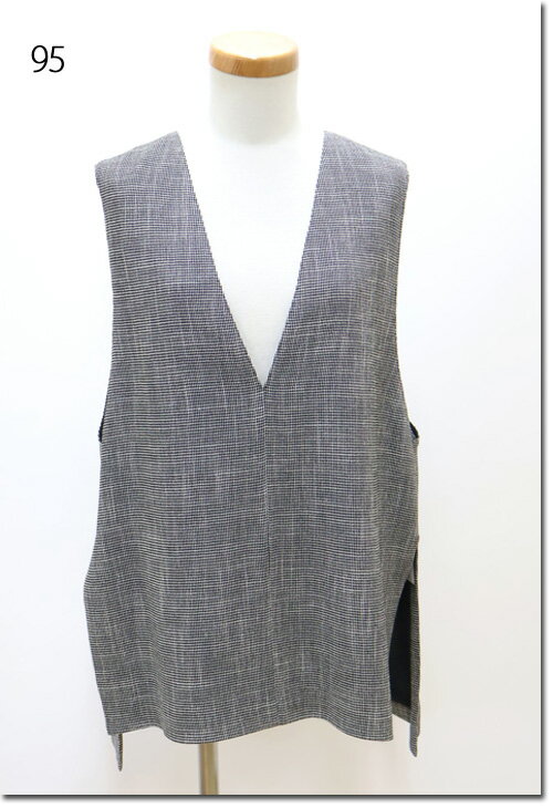 Rakuten - ●LEk cud　【レカット】　Vネックベスト　ジレ　　615912