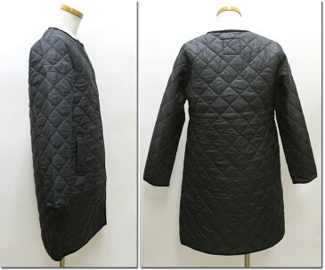 ●LAVENHAM 【ラベンハム】2018年A/W キルティングノーカラーロングコート LOUND LADIES