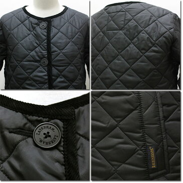 ●LAVENHAM 【ラベンハム】2018年A/W キルティングノーカラーロングコート LOUND LADIES