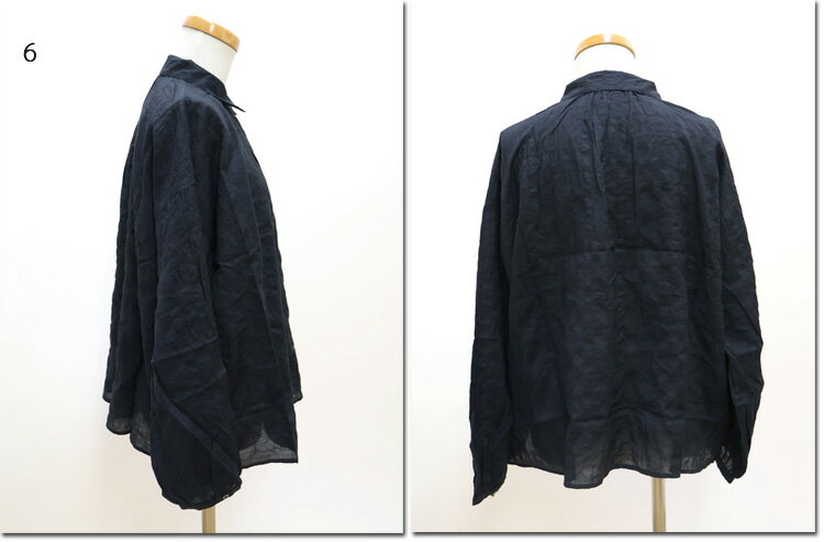 ●nachukara　【ナチュカラ】　シャーリングチェック　ギャザーシャツ　nk545241