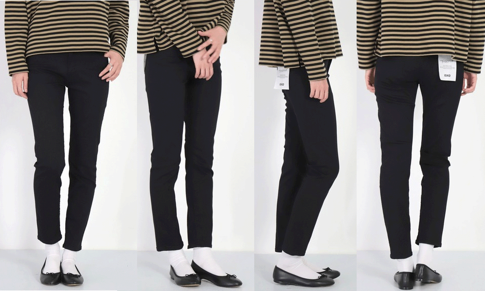 ●（Rakupon対象外）D.M.G.　 ISKO社　5Pスキニーフィット　デニム　パンツ　Freemod STAY BLACK スキニーパンツ　14-127D/14-0127