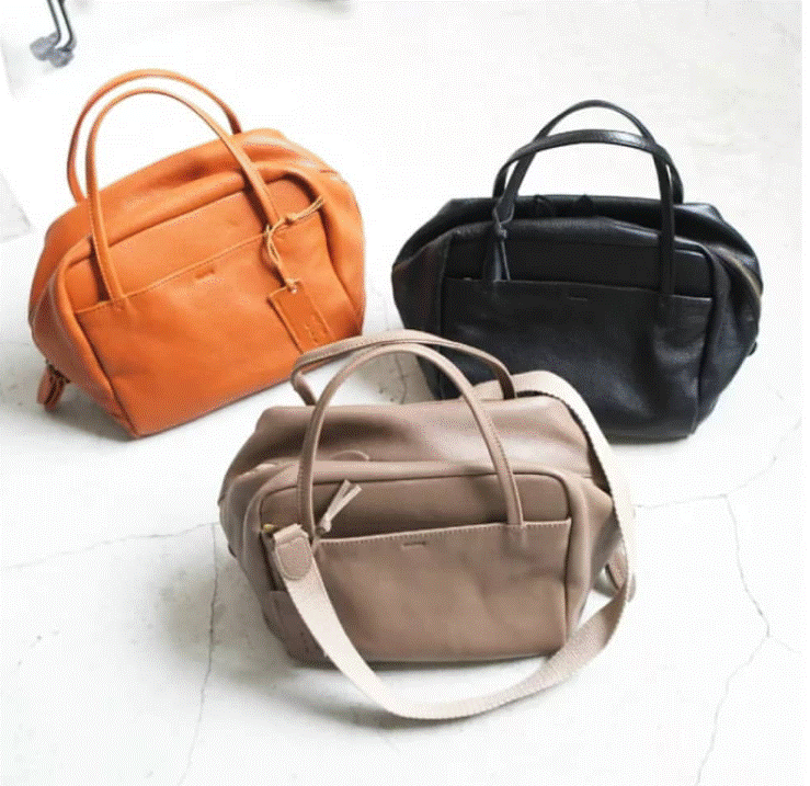 ●Hawk　Company　【ホークカンパニー】　FAUCON　ショルダー付き　ハンドバッグ　レザー　牛側　トート　2WAY　肩掛け　3255のサムネイル