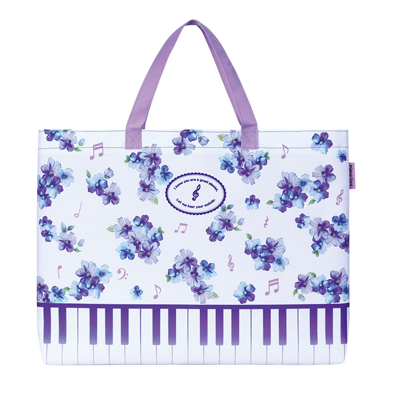Rakuten - Piano line 横型トート お取り寄せ商品 引き出物 記念品 音楽雑貨 音符・ピアノモチーフト音記号 ピアノ雑貨c