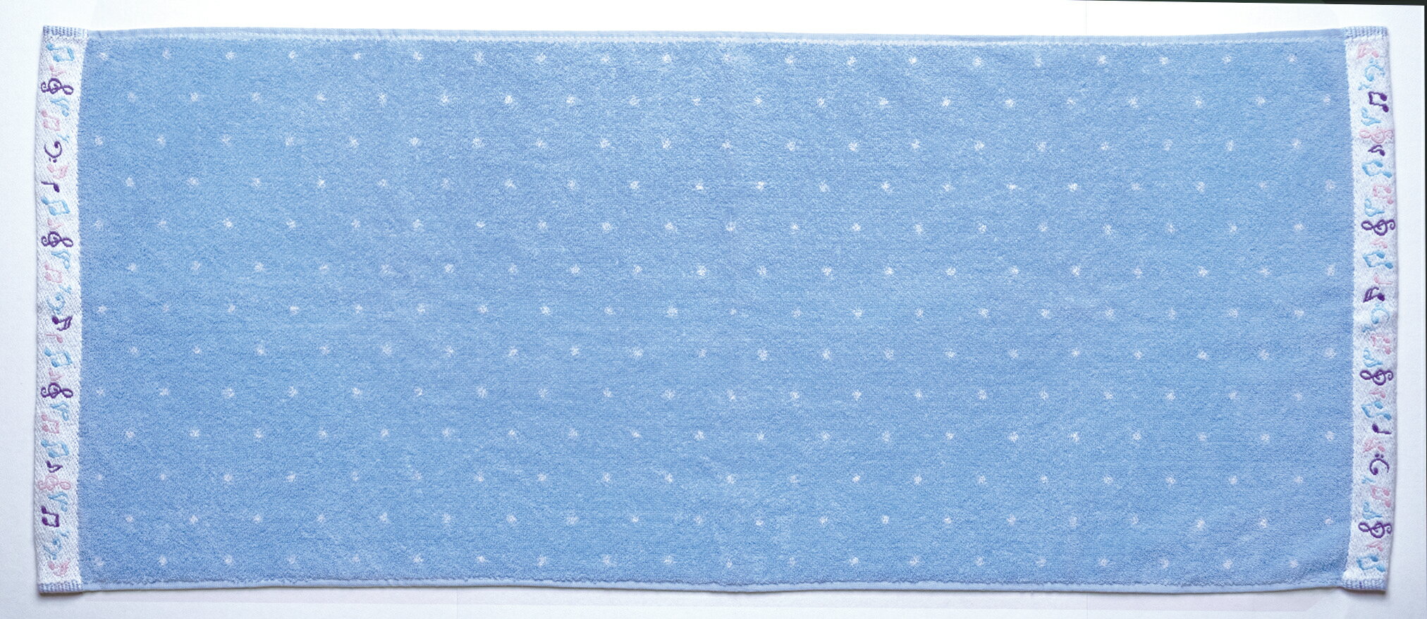 フェイスタオル パステル音符 お取り寄せ商品 引き出物 記念品 音楽雑貨 音符 ピアノモチーフ ト音記号..