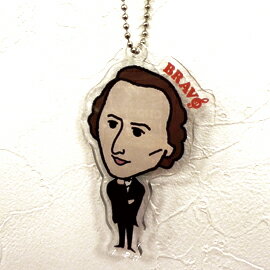 ブラボーネームタグ ショパン お取り寄せ商品 ピアノ発表会 記念品 に最適 音楽雑貨 ねこ雑貨 バレエ雑貨 記念品に最適 音楽会粗品