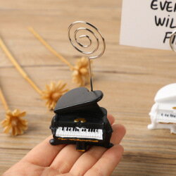 グランドピアノメッセージクリップ 記念品 音楽雑貨 音符 ピアノモチーフ ト音記号 ピアノ雑貨 ラッピ..