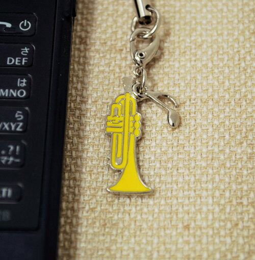 トランペット 携帯ストラップ お取り寄せ商品 小物 携帯ストラップ 音楽雑貨