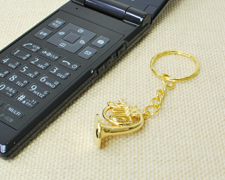 楽器キーホルダー ホルン お取り寄せ商品 楽器 キーホルダー 音楽雑貨 ブラスバンド