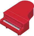 コンサートピアノ型 鉛筆削り レッド お取り寄せ商品です【音楽雑貨 音符 ピアノモチーフ】【バレエ発表会の記念品に最適】お取り寄せ 大量注文できます 音符 ト音...