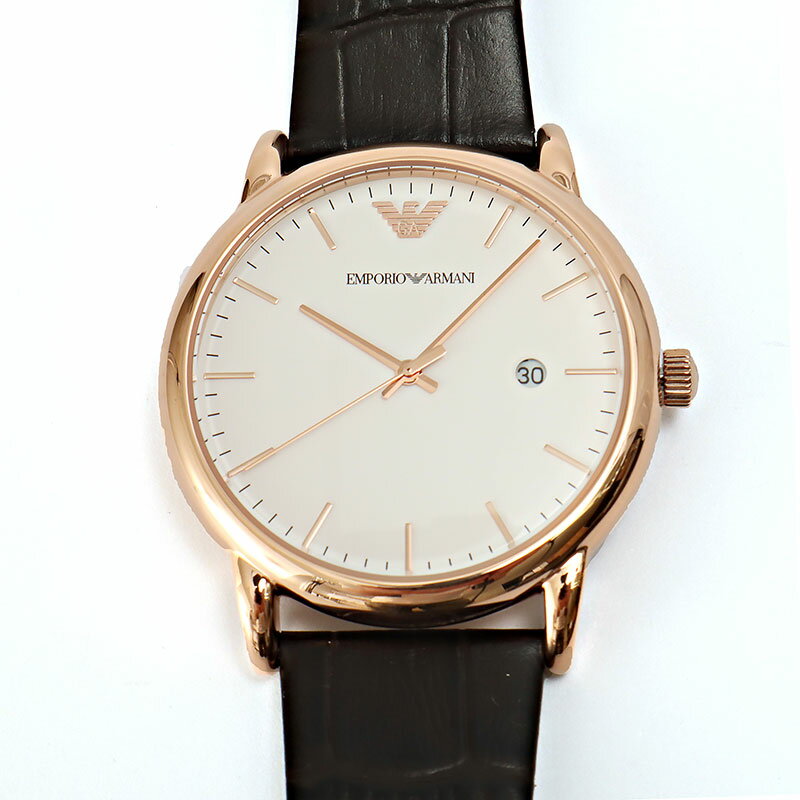 Rakuten - エンポリオアルマーニ 腕時計 メンズ Luigi ホワイト ブラウン AR2502 EMPORIO ARMANI