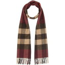 バーバリー マフラー（レディース） マフラー メンズ レディース バーガンディー シンプル バーバリー カシミア BURBERRY 8021693-BURGUNDY