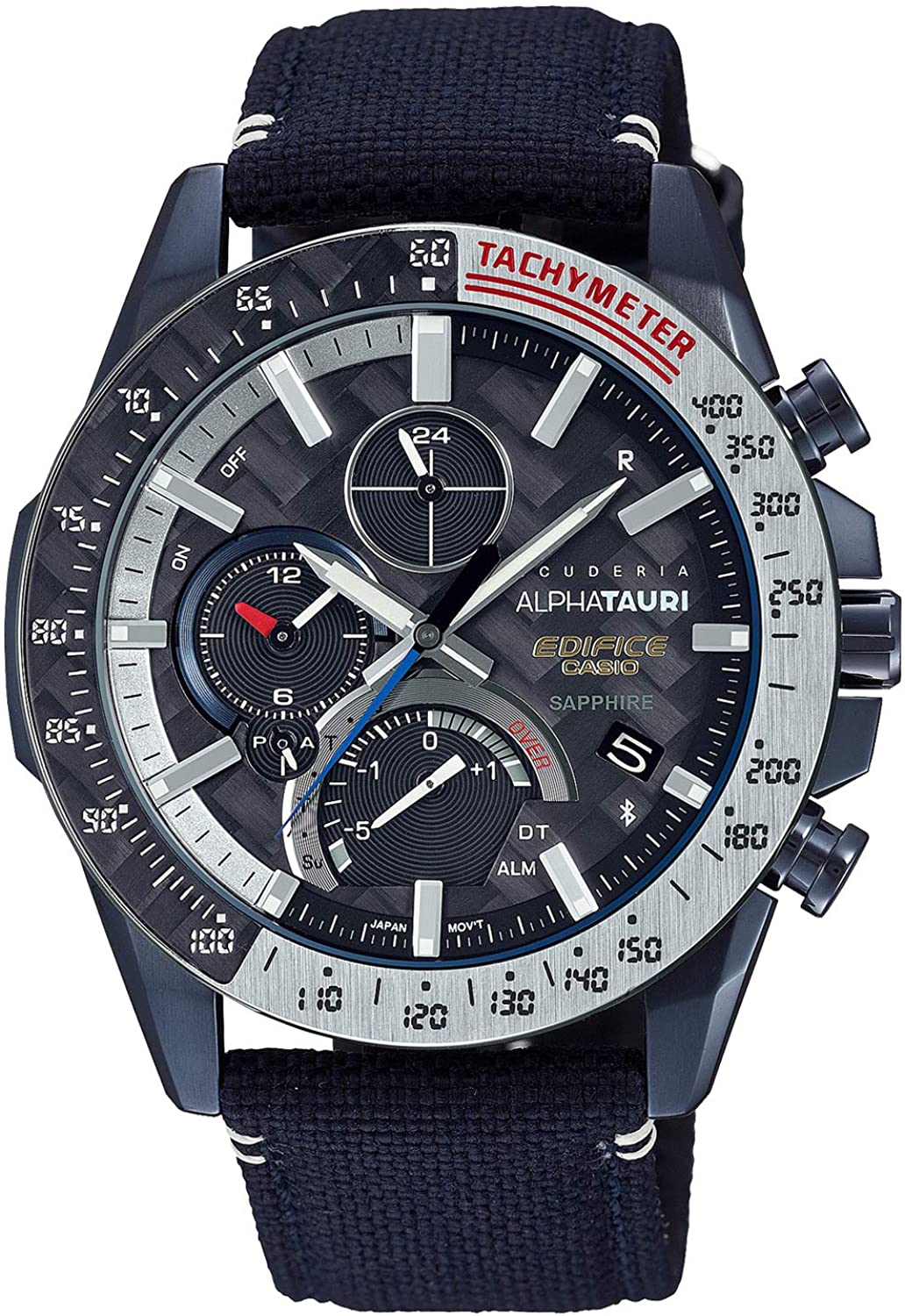 カシオ エディフィス 腕時計（メンズ） カシオ 腕時計 ブラック シンプル CASIO EDIFICE エディフィス　クロノグラフ タフソーラー モバイルリンク EQB-1000AT-1A ブランド