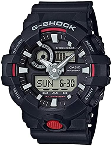 カシオ 腕時計 メンズ ブラック レッド CASIO G-SHOCK ジーショック GA-700-1A