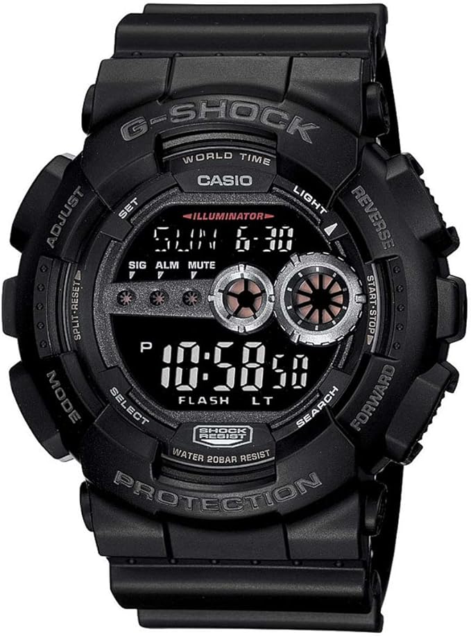 カシオ 腕時計 メンズ G-SHOCK ブラック GD-100-1B CASIO