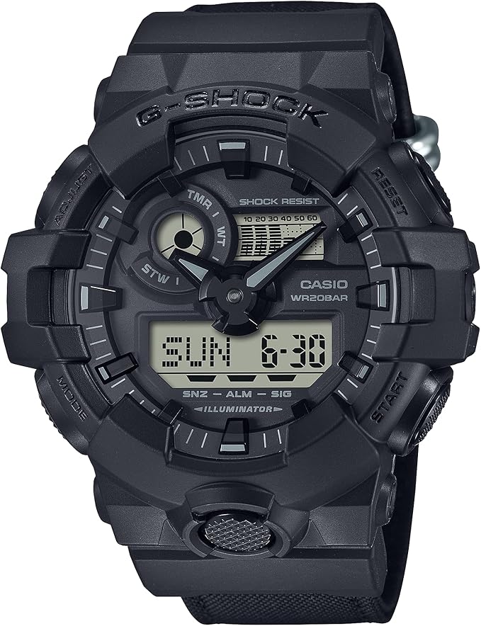 カシオ 腕時計 メンズ G-SHOCK ブラック GA-700BCE-1A CASIO