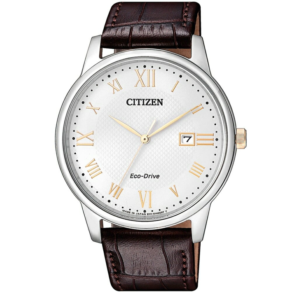 シチズン 腕時計 メンズ ブラウン ホワイト CITIZEN Eco-Drive エコドライブ ソーラー BM6974-19A