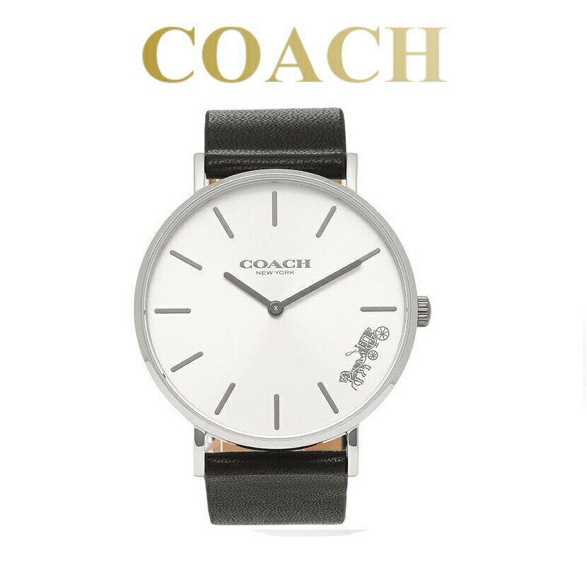 腕時計 レディース ブラック シンプル COACH コーチ PERRY ペリー クオーツ 14503115 かっこいい カッコイイ オシャレ おしゃれ