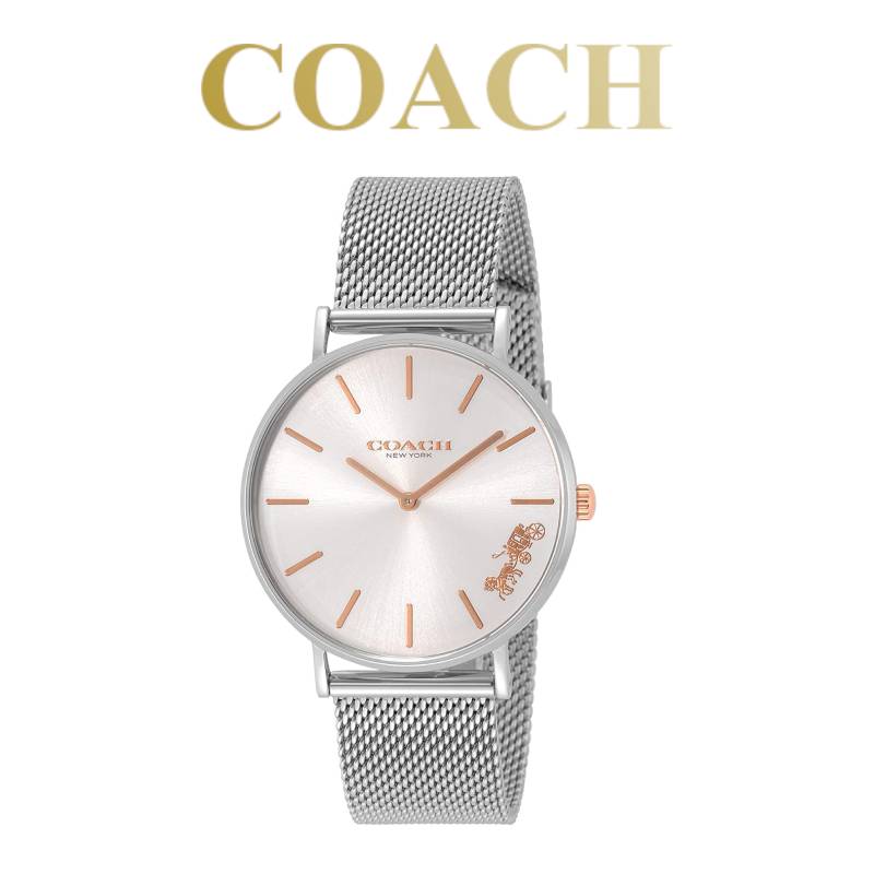 腕時計 レディース ホワイト シルバー COACH コーチ PERRY 14503124