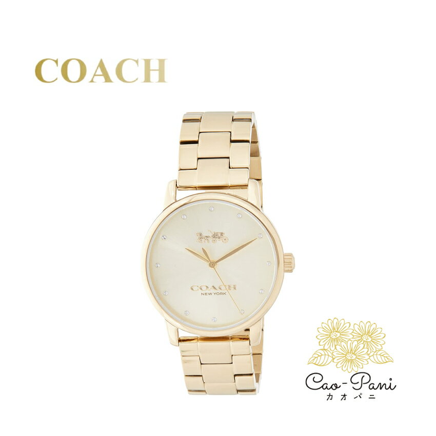 コーチ 腕時計 レディース ゴールド シンプル COACH Grand 14502927